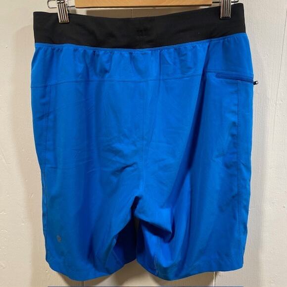 Lululemon Royal Blue Shorts Athletic Drawstring Elastic Waist Pockets Mens Small - Picture 2 of 9